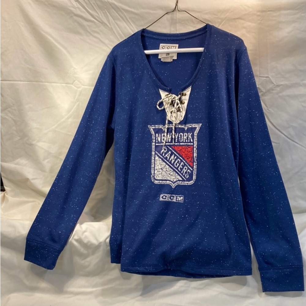 New York Rangers NHL women long sleeve tee XL